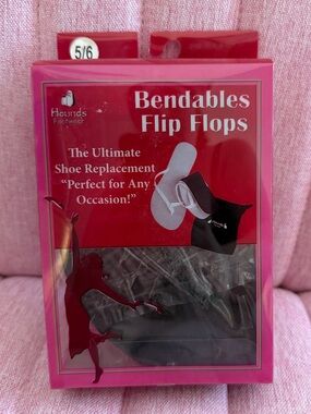 Bendables Flip Flops - Black Foldable Women’s Sandals